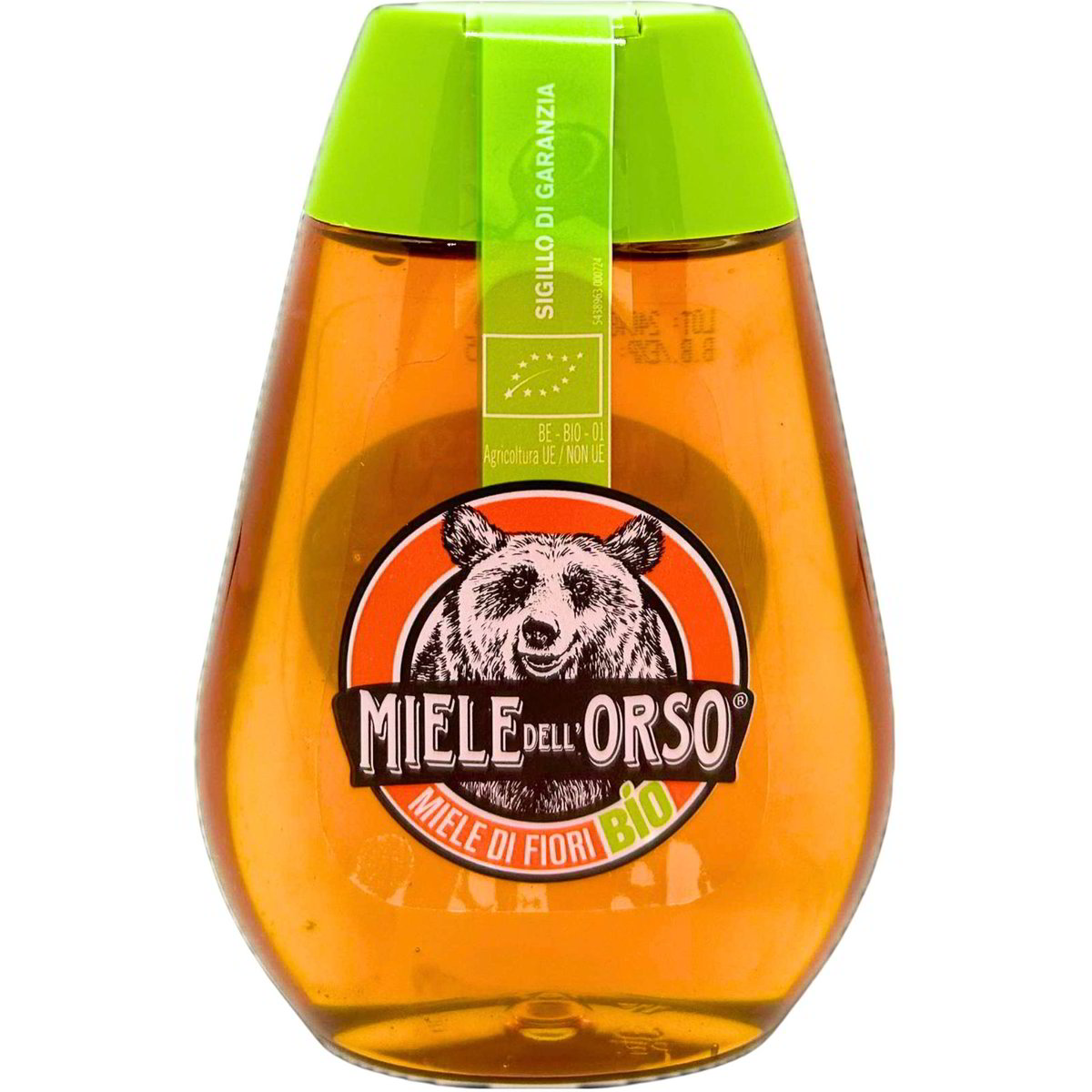 10 Bottiglie Di Plastica A Forma Di Orso Per Miele – 240 Ml Con Tappo Dosatore Giallo – PETE Senza BPA